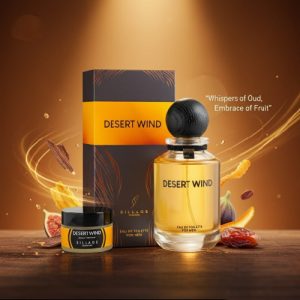 DESERT WIND<BR> EAU DE TOILETTE FOR MEN<BR>SOLID PERFUME JAR