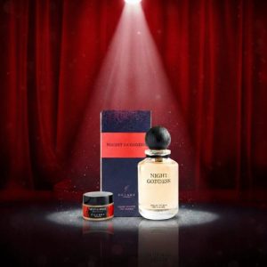 NIGHT GODDESS<BR>EAU DE TOILETTE FOR WOMEN<BR>SOLID PERFUME JAR