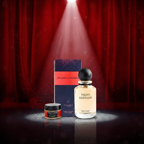 NIGHT GODDESS<BR>EAU DE TOILETTE FOR WOMEN<BR>SOLID PERFUME JAR